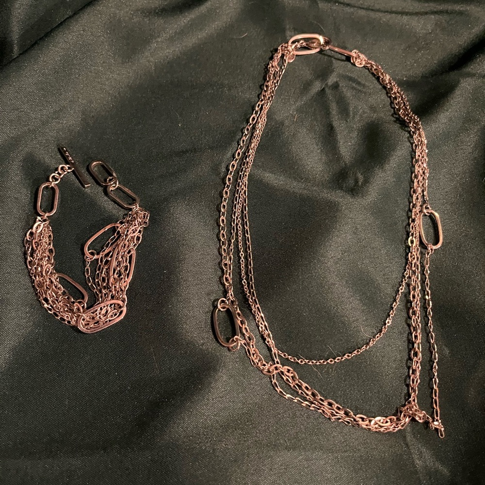 Elegant Necklace and Bracelet Set